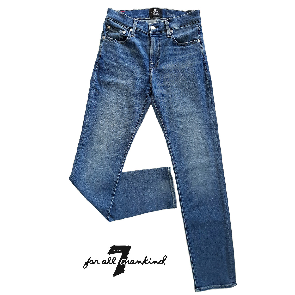 Authentic 7ForAllMankind 7FAM Slim Denim size 30 Original / Celana Jeans Pria  Bekas Preloved