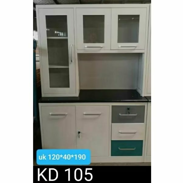 Lemari Sayur Besi 3 Pintu KD 105 - Lemari Dapur - Medan