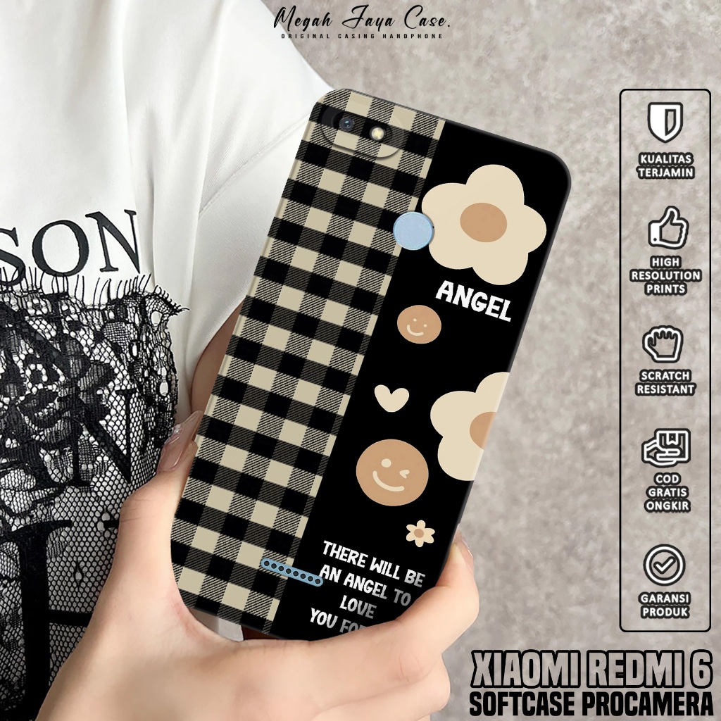 Case Xiaomi Redmi 6 - Softcase Hp Xiaomi Xiaomi Redmi 6 Motif BUNGA - Silikon Hp Xiaomi Redmi 6 - Ca
