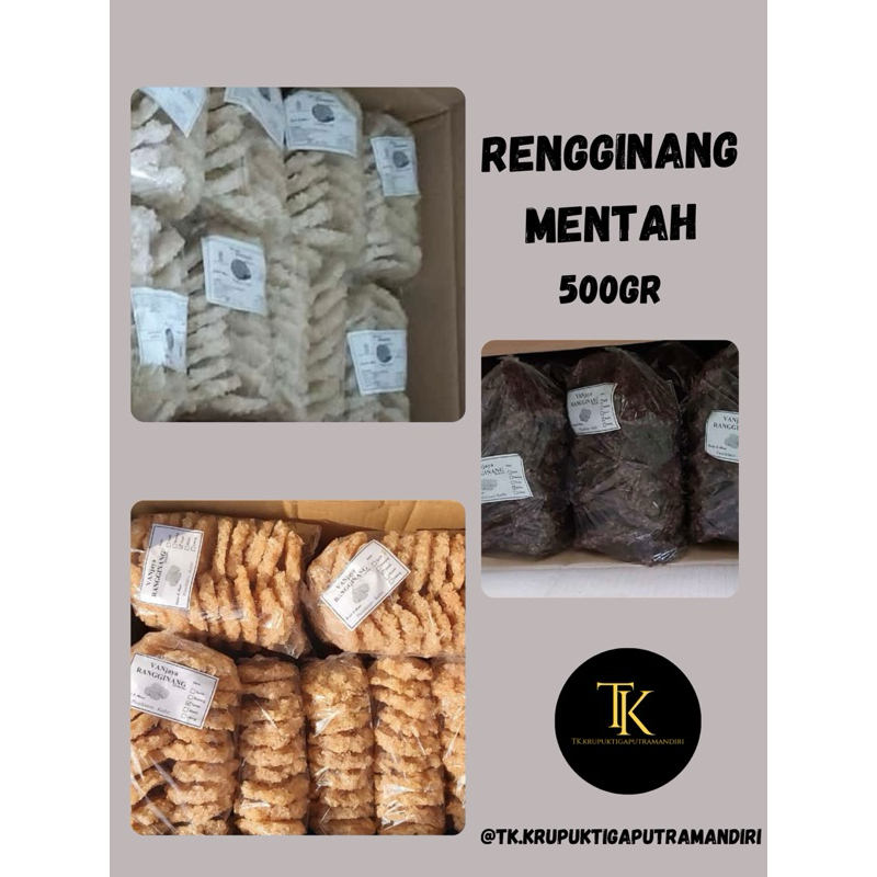 

rengginang mentah rasa bawang terasi manis 500gr