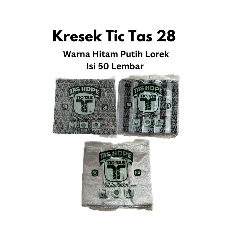 Kantong Kresek Tictas Tanggung besar 28/ kresek tanggung besar tictas/ kresek Tictas