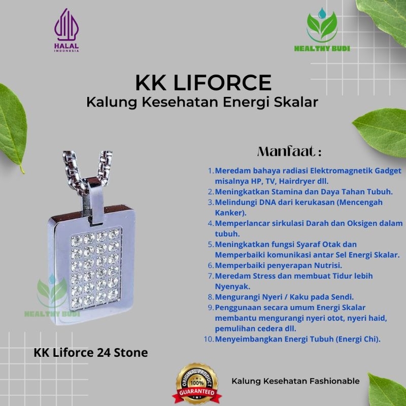 Kalung Kesehatan KK Liforce 24 Stone