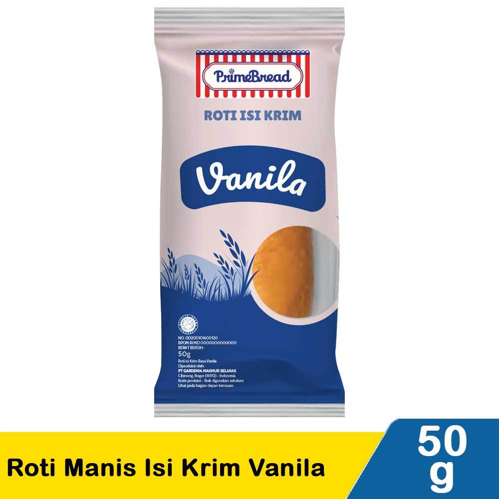 

Prime Bread Roti Manis Isi Krim Vanila – Lembut, Manis, & Creamy!