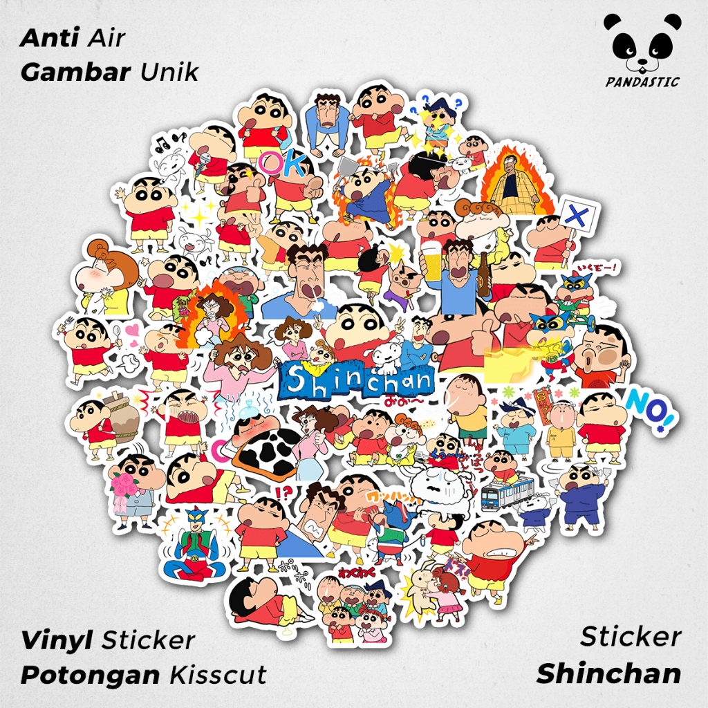 

Stiker Tempel Anime Shinchan Paper Vinyl Dekorasi Laptop Koper Tumbler Kulkas DIY