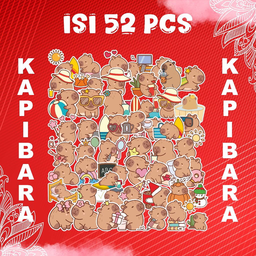 

Stiker Hewan Kapibara Gemes Imut (52 PCS) – Koleksi Unik untuk Dekorasi Laptop, Case,Tumbler DLL