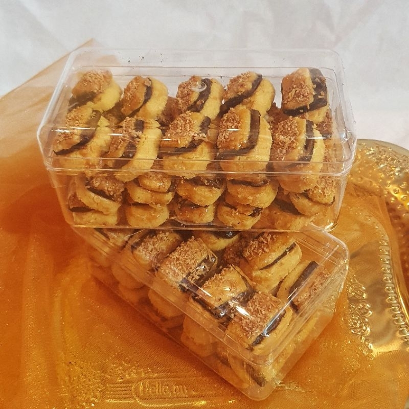 

Cookies Coklat Lapis Premium + Toples