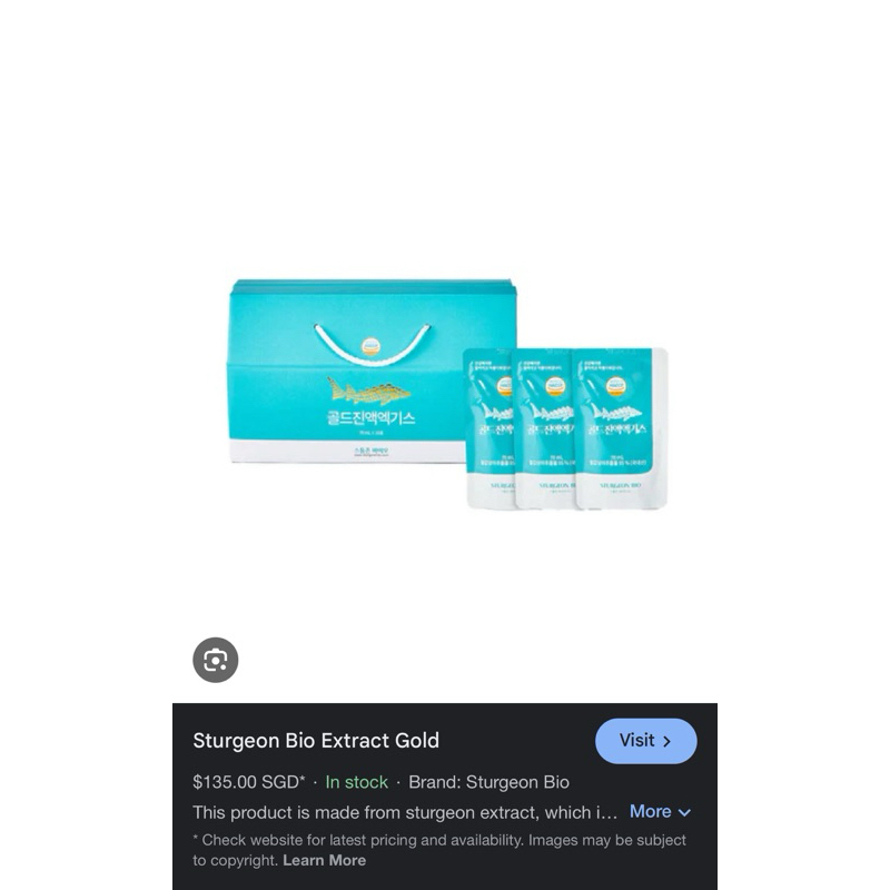 

Sturgeon Bio Extract Gold Collagen