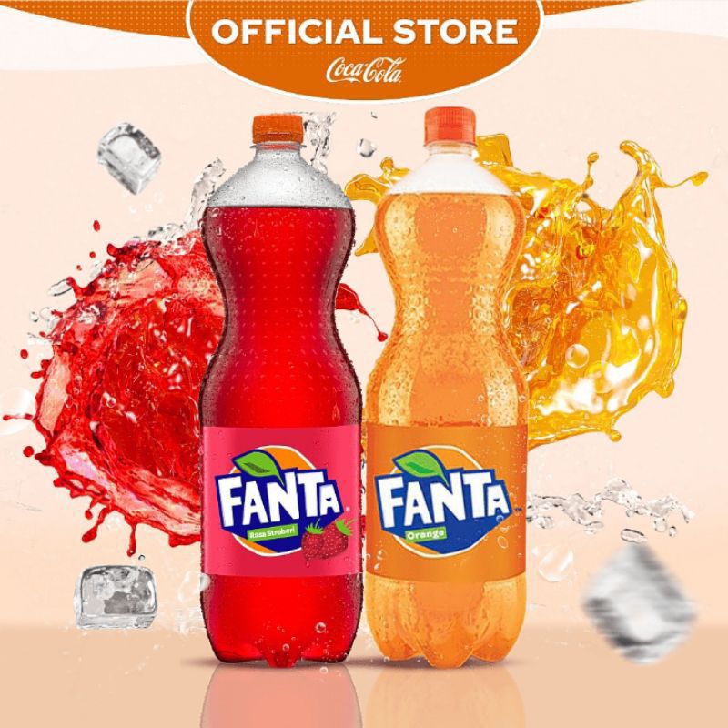 

fanta merah / fanta botol minuman bersoda 1 liter