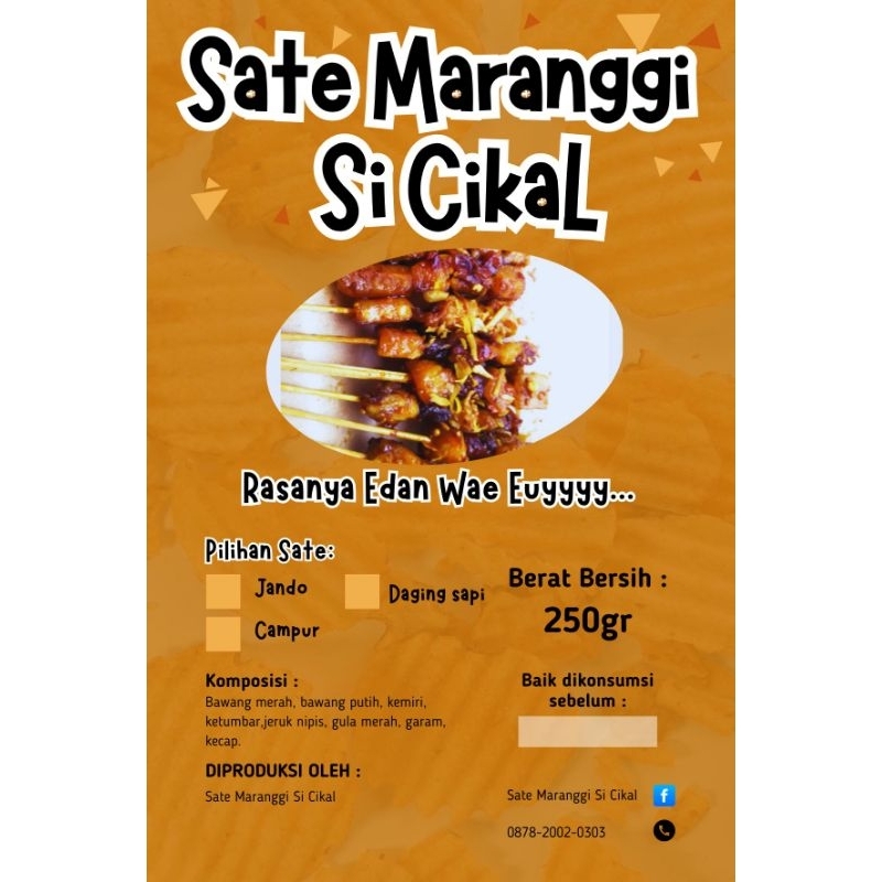 

Sate Maranggi Campur Khas Cianjur