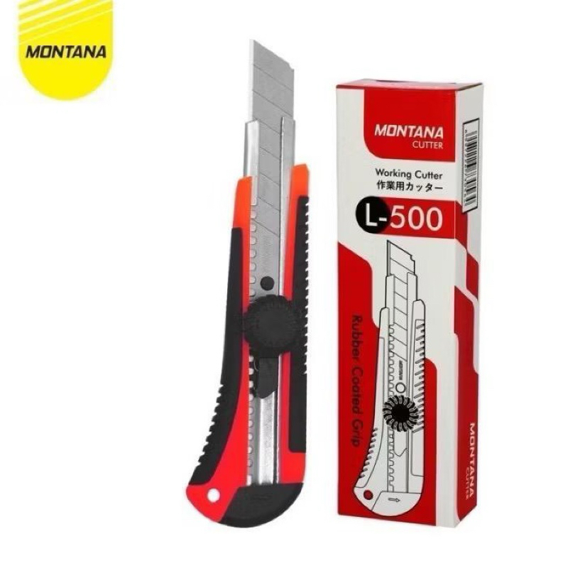 

AK PISAU CUTTER MONTANA L500 / Pisau Cutter / Cutter Besar / Pisau Kater Stainless Steel / Pisau Pemotong Kertas Tajam