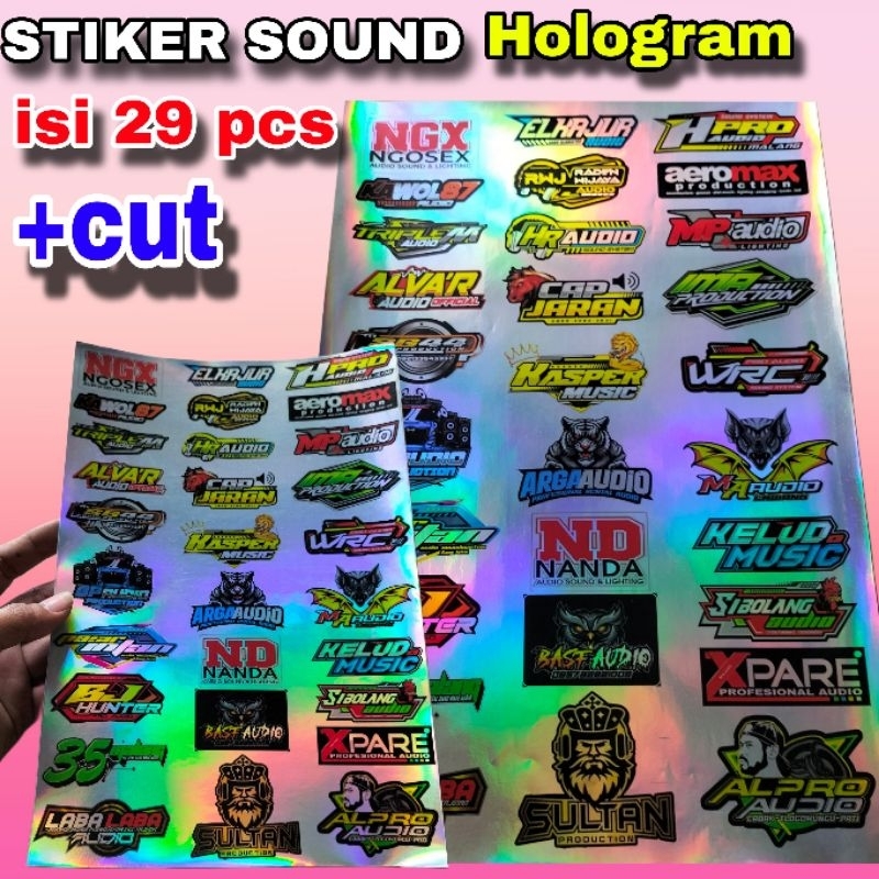 

STIKER MINIATUR SOUNDSYSTEM HOLOGRAM | STIKER ANTI AIR | STIKER 1 LEMBAR