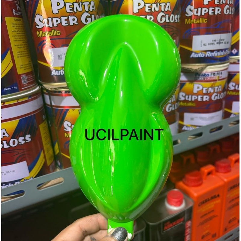 Cat Lime Green PU Solid/Cat Hijau Ninja Kawasaki