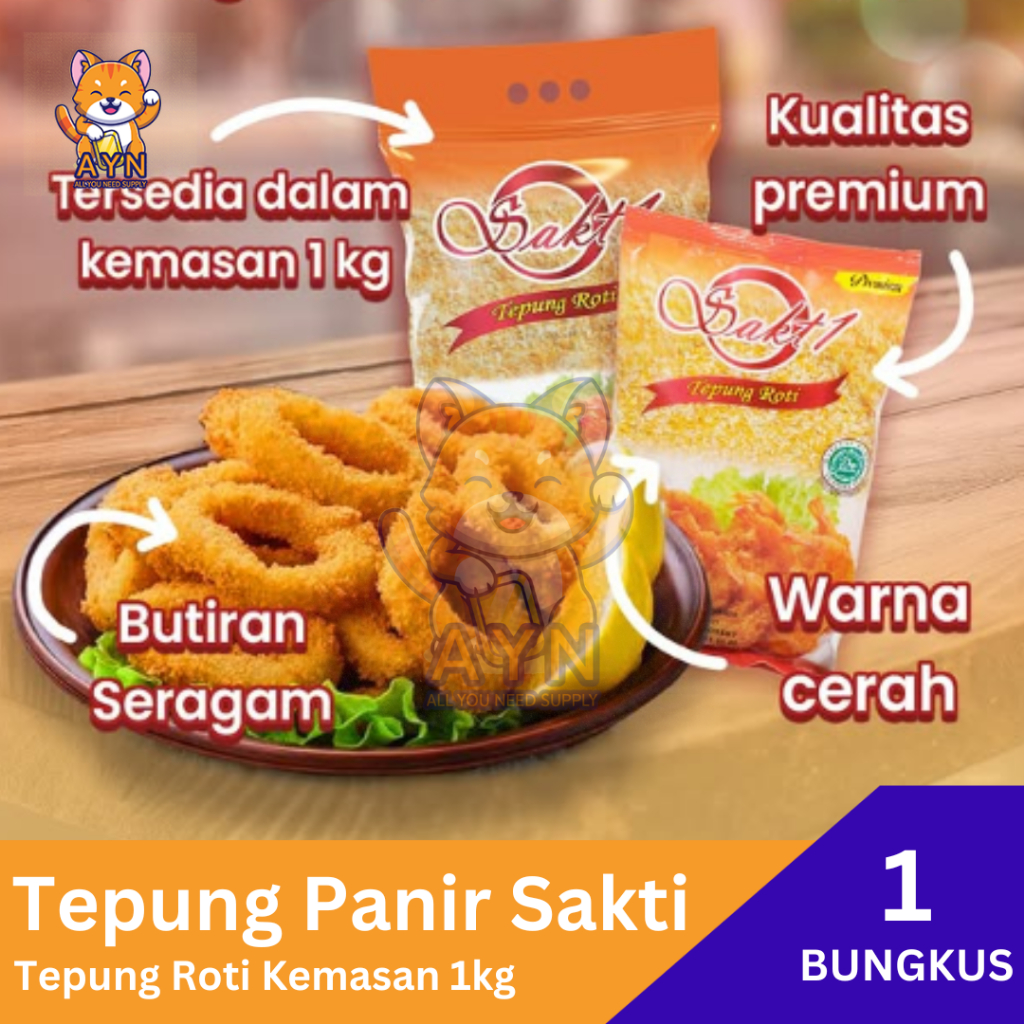 

Tepung Roti Panir Sakti Sakt1 Kemasan 500 gr / 1 kg [ 1 Bungkus ]