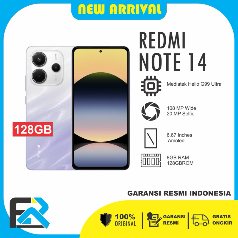 Redmi Note 14 8/128 Garansi Resmi