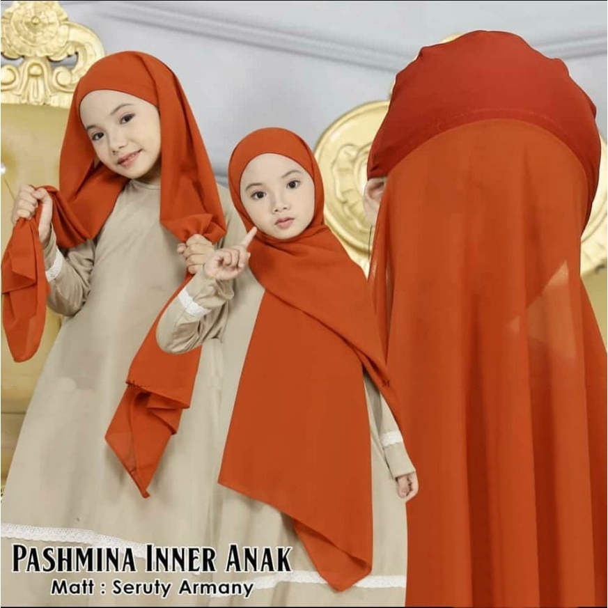 PASHMINA INNER 2 IN 1 ANAK CERUTY BABYDOLL 4-10 TAHUN//PASHMINA INNER ANAK 2 IN 1