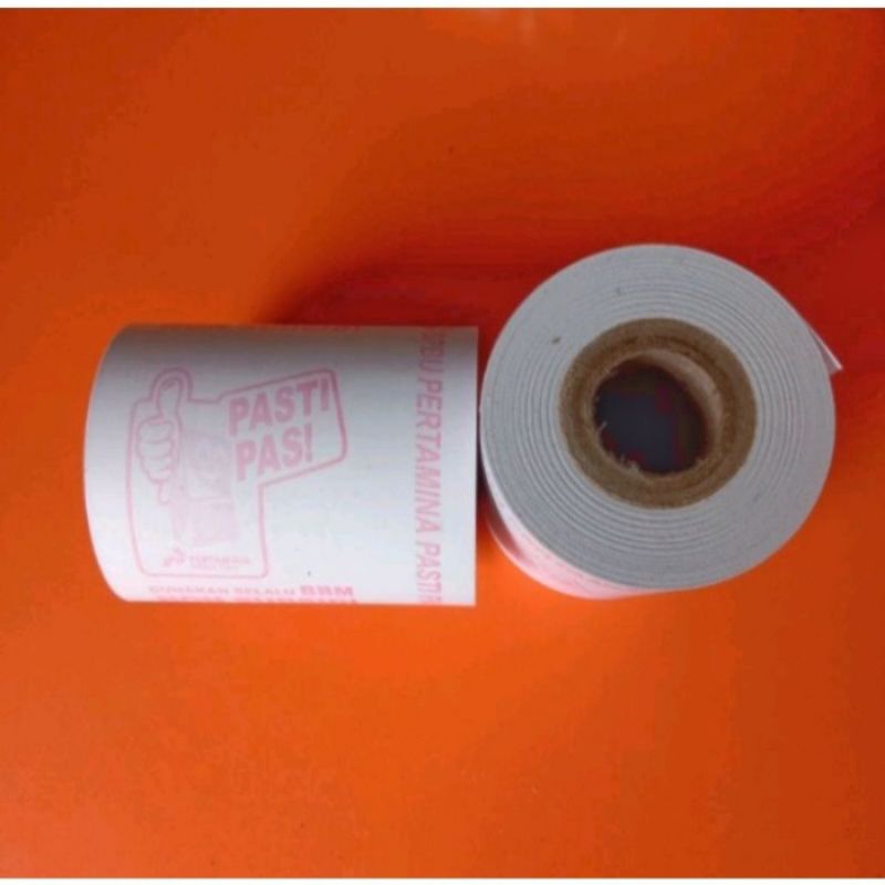 kertas struk thermal EDC logo SPBU POM BENSIN 58×48mm paket 10roll