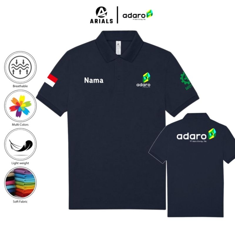 Arials Polo shirt Baju Kaos Kerah PT Adaro Energy Tbk