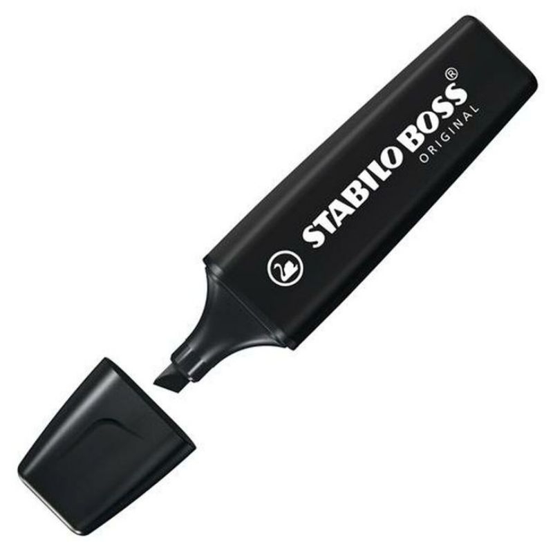 

Stabillo perlengkapan kantor warna putih, hitam dan hijau