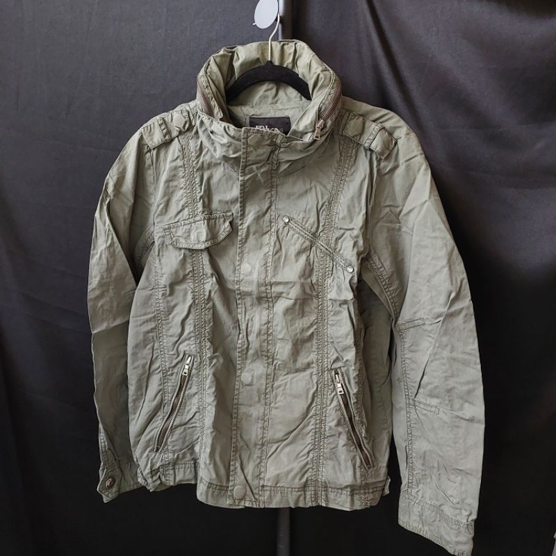 179 FRJ Jaket Cowok Hoodie Sage