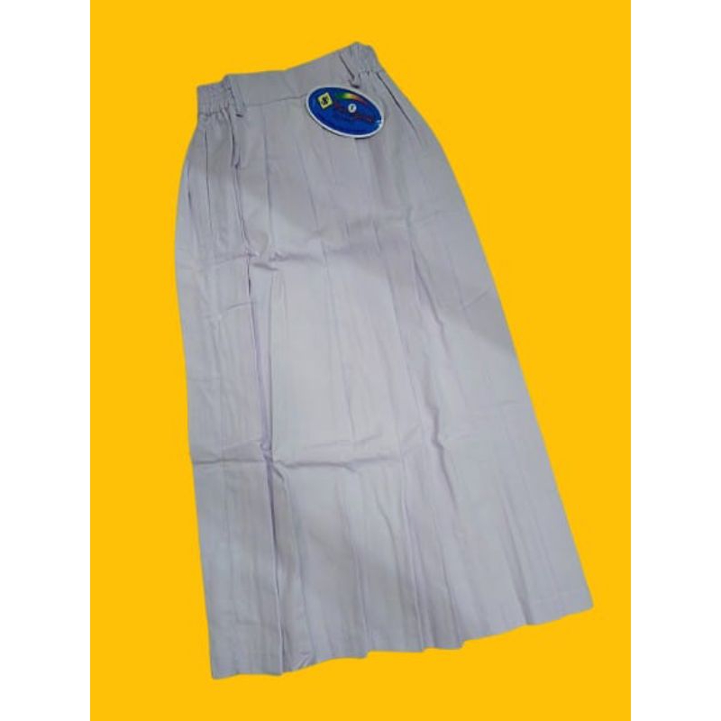 Rok Panjang Rempel Putih  utk SD Merk Seragam