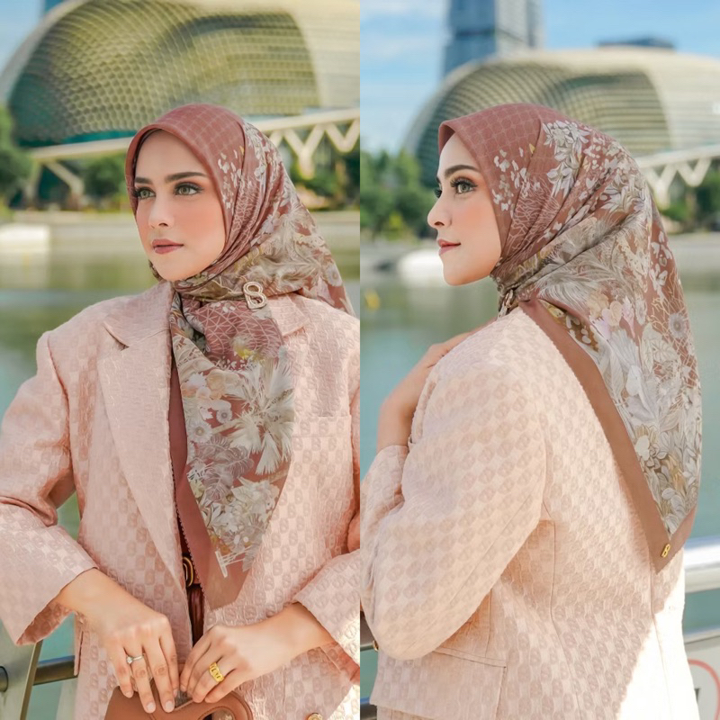 Buttonscarves ORIGINAL Bimu Voile Square Scarf NEW WITH TAG