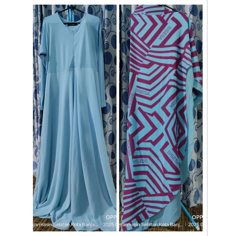 Gamis sisesa 1 set Ready Sale