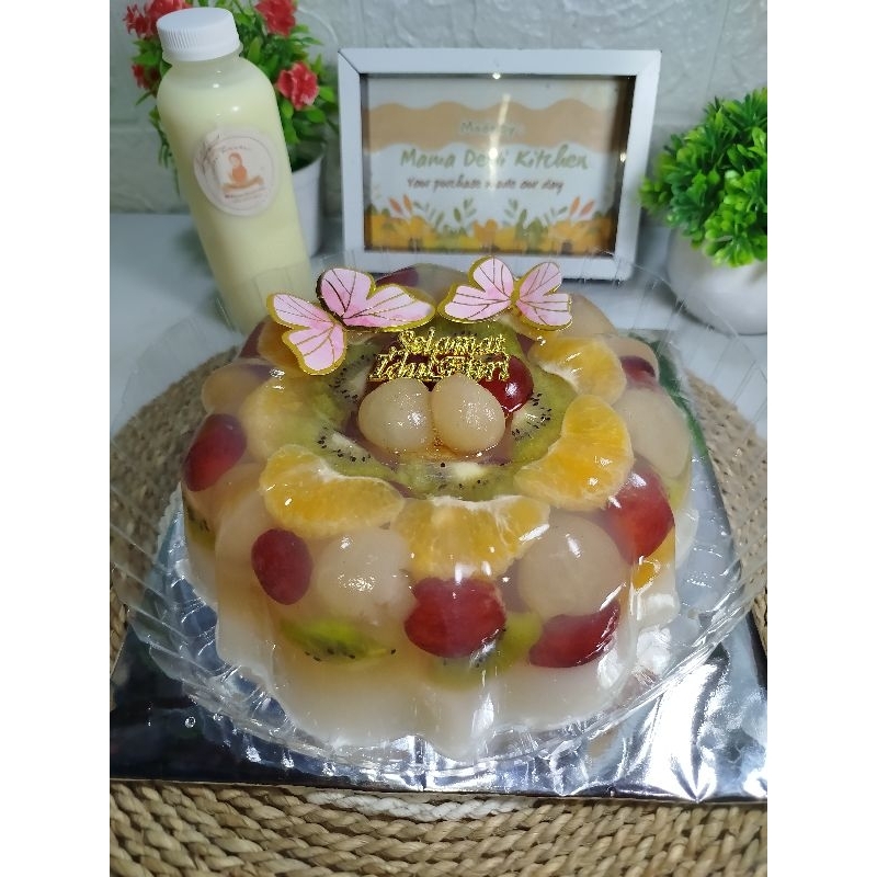 

Puding Fresh Full Buah ukuran 20cm Best Seller