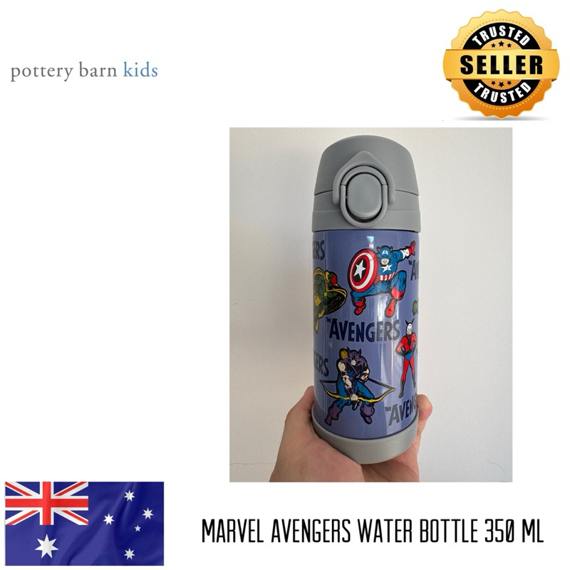 Pottery Barn Kids Marvel Avengers Insulated Water Bottle / Botol Minum Avengers 350 ml / Botol Minum