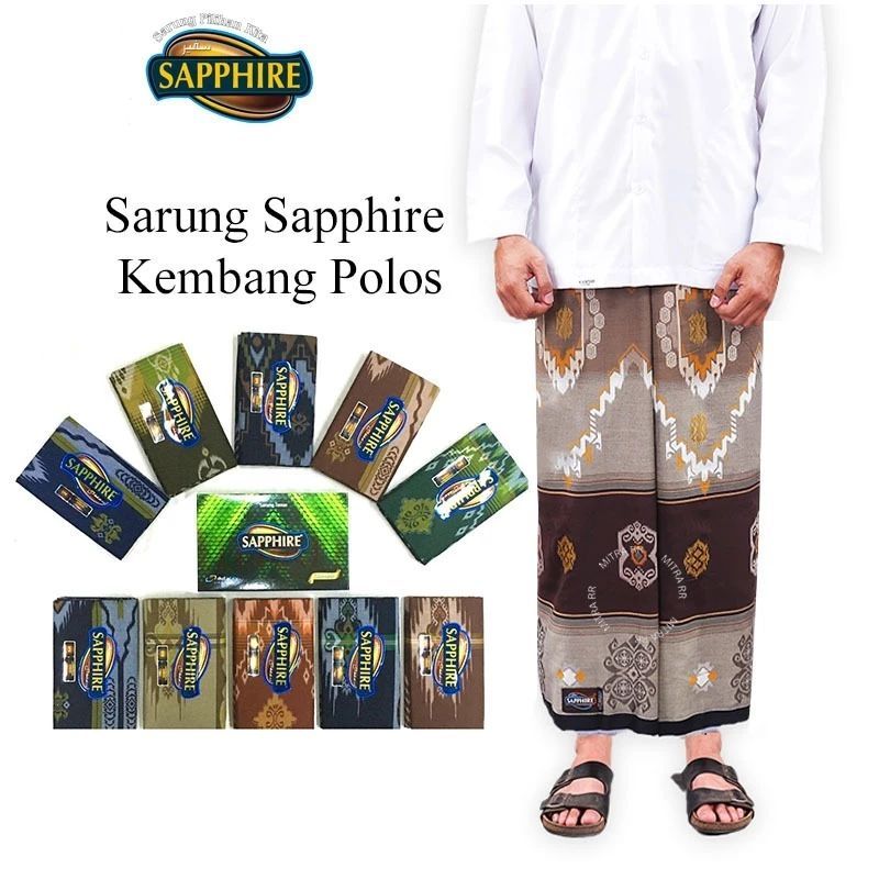 Sarung Dewasa Saphire Safir Motif Kembang SPK Premium