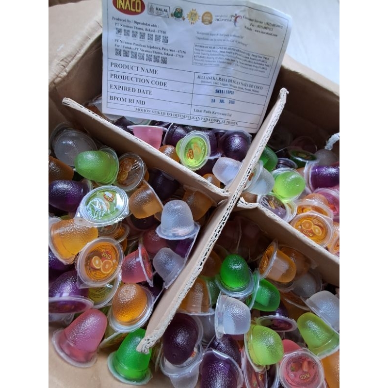 

Inaco jelly rasa buah mix jelly enak camilan sehat