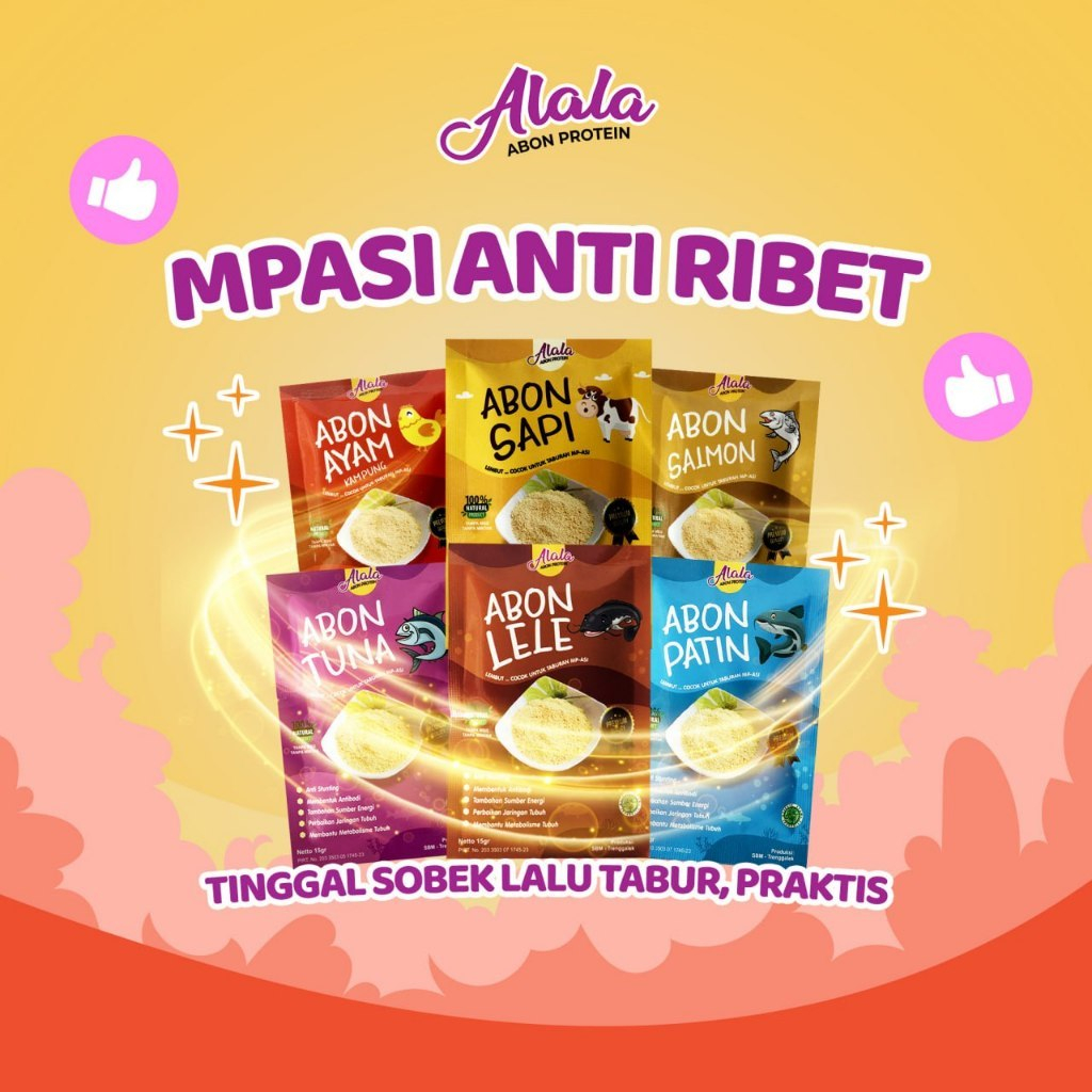

Alala Abon MPASI Anti GTM NON MSG BB Booster Abon Bayi Anak AlalaFood