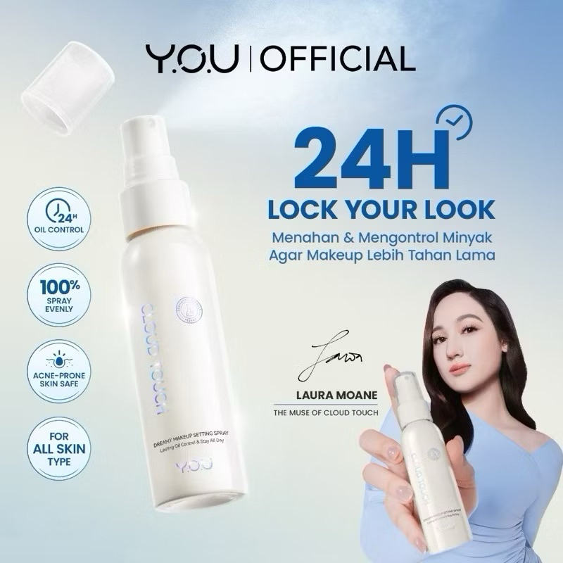 [NEW LAUNCH] YOU Cloud Touch Dreamy Makeup Setting Spray Setting Spray Makeup Setting Spray Makeup