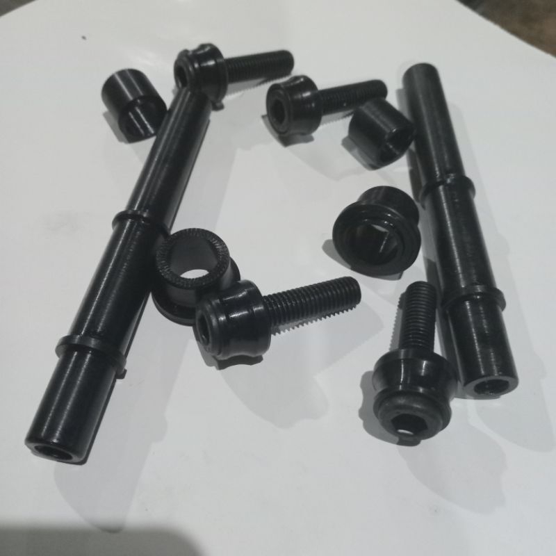 axle female hub merocca bmx race p.110mm hitam anodize