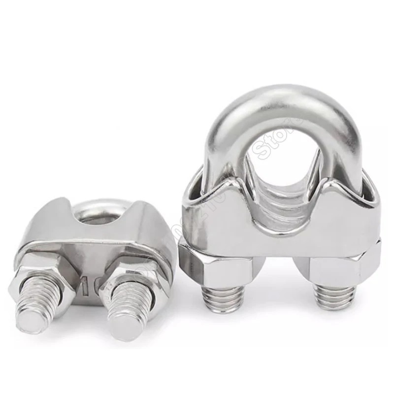 10buah Klem Seling Stainless Klem Slingklem Kawat Baja Klem Kabel Untuk Tali Kawat 3-4mm