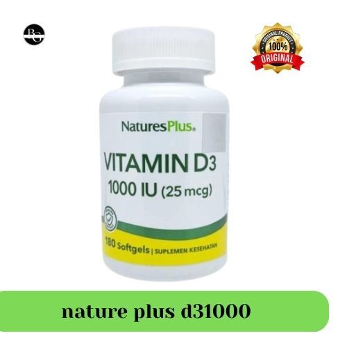 Nature's Plus Vitamin D3 D 3 Vit D3 1000IU 1000 IU 180 Softgels