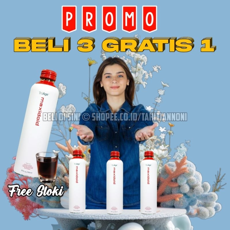 Beli 3 Gratis 1 Maxidoid TNM Maxidoid Obat Herbal Alami Jantung Tahitian Noni TNO TNB TNC TND TaNoMa