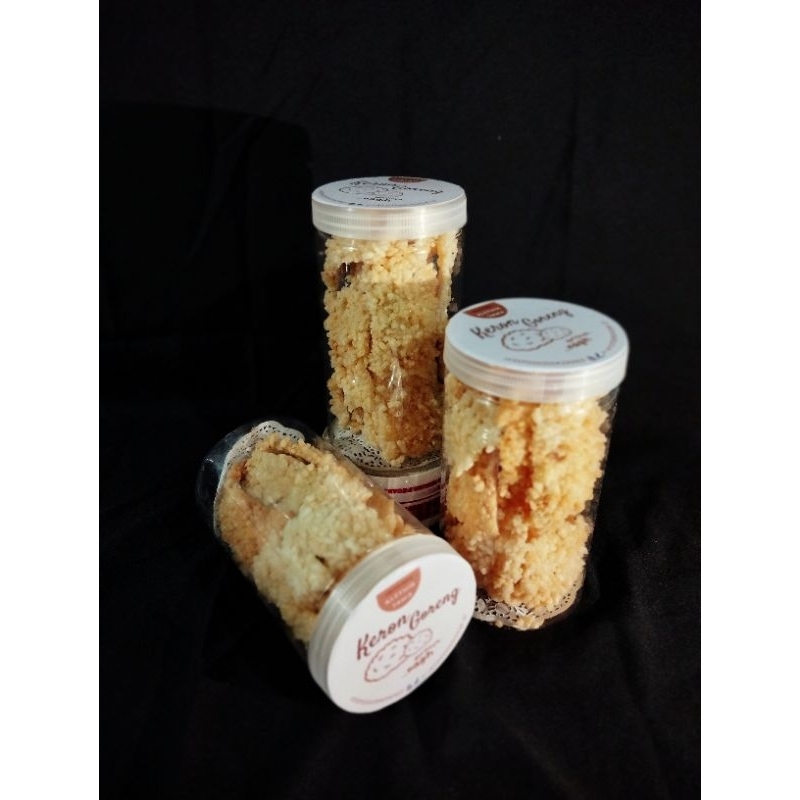 

Camilan Keripik Jajan Kerupuk / Keron goreng Toples bulat 1000ml