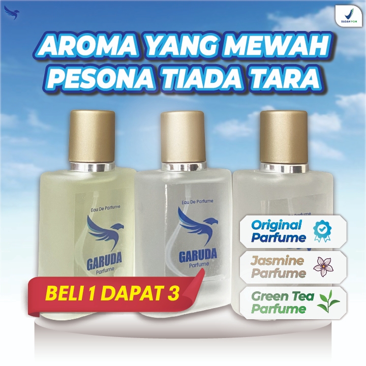 BELI 1 DAPAT 3 PARFUME GARUDA INDONESIA  GREEN TEA JASMINE ORIGINAL ( UNISEX)