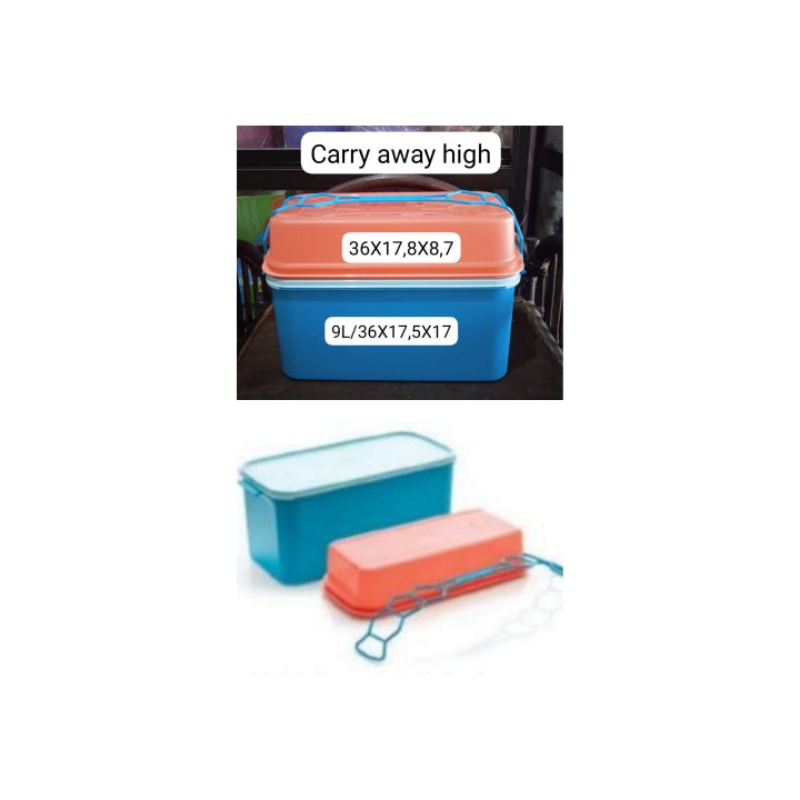 Kotak besar piknik,carry away high by tupperware