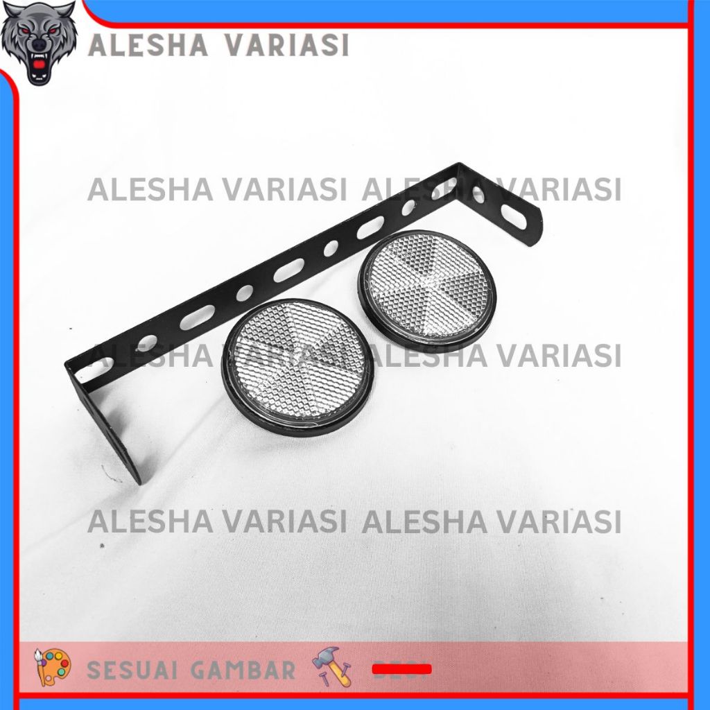 BREKET BRACKET BESI REFLEKTOR MATA KUCING KUNING VARIO NMAX AEROX LEXI MATA KUCING PLUS BREKET SPAKB
