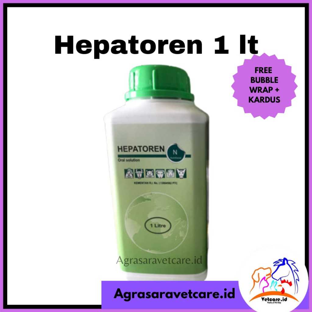 HEPATOREN 1 LITER (CARNITINE SORBITOL) PERBAIKI FUNGSI HATI TERNAK MIRIP HEPARENOL
