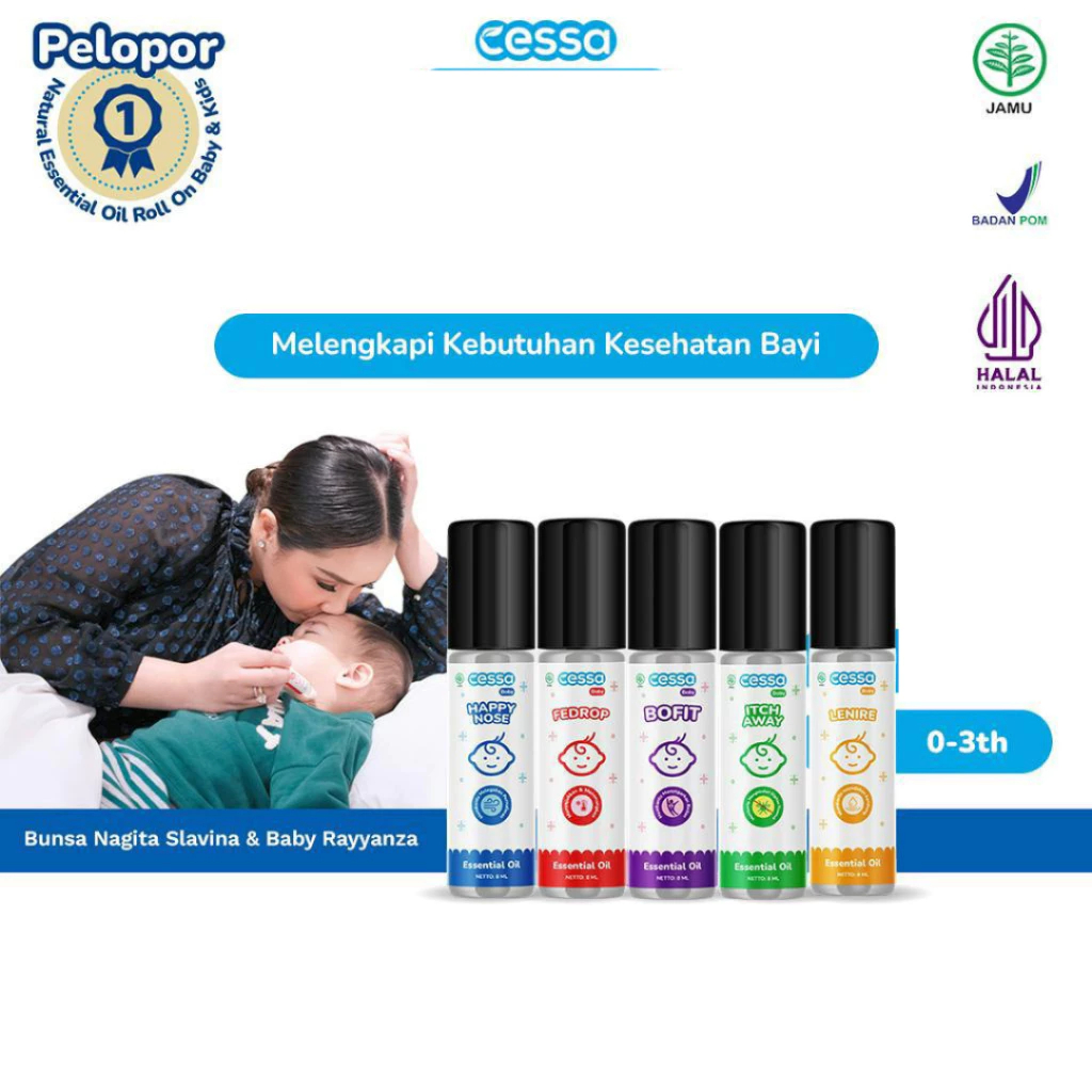 Cessa Essential Oil Baby Cough & Flu | Kukila Fever Drop Pada Anak 0-5thn | Cessa Roll Baby