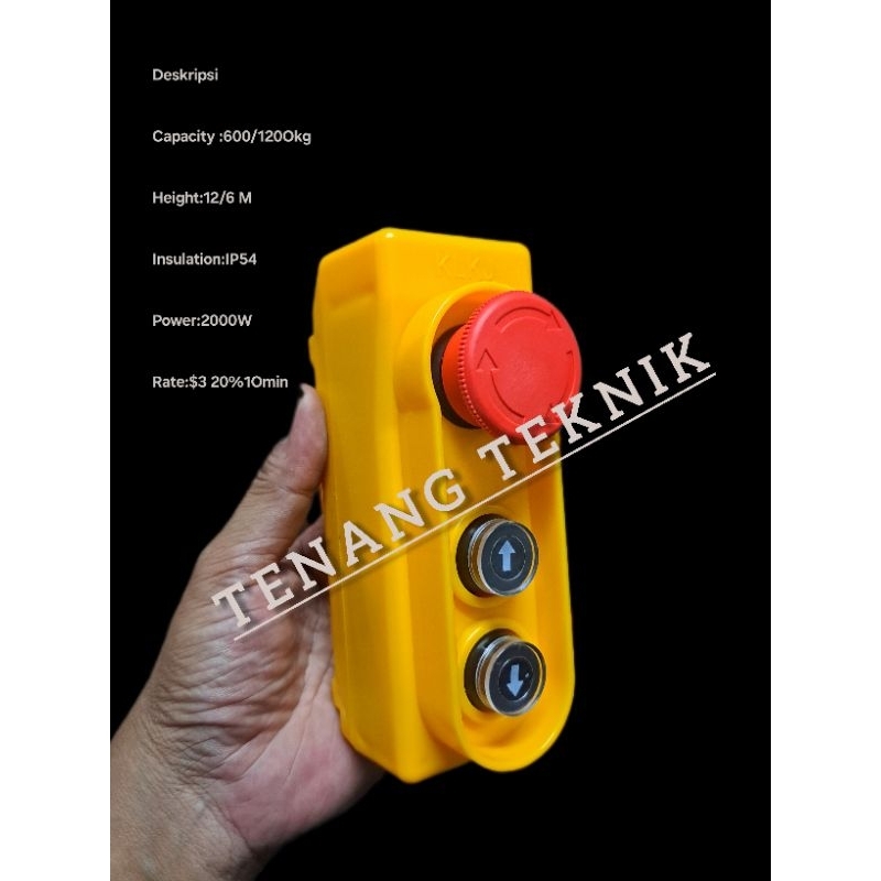 ELECTRIC HOIST / Kontrol SwitchPA1200 / Saklar Electric Hoist PA1200 2 TOMBOL