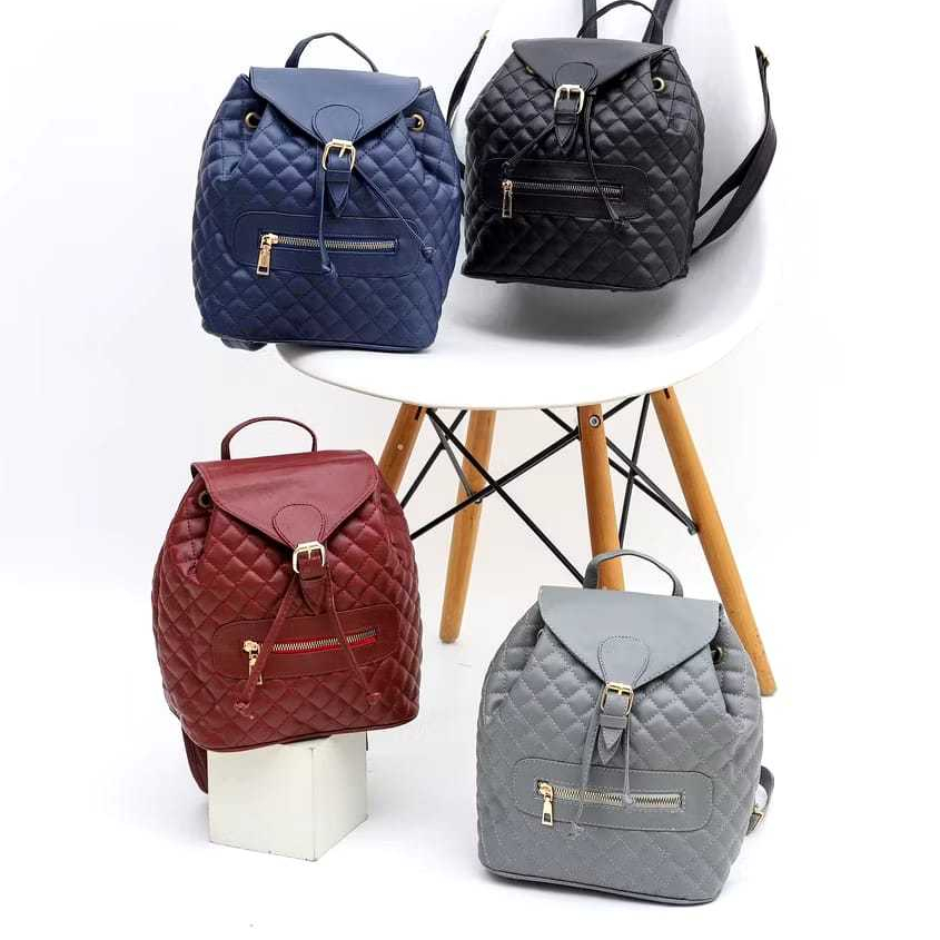 Vicora Backpack - Bahan Kulit Sintetis Premium - GRATIS ONGKIR - Comportable - Muat Banyak - Kapasit