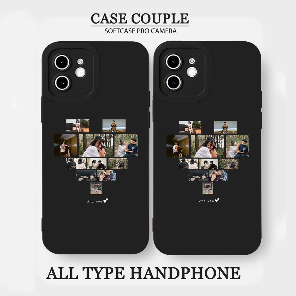 CASE CUSTOM 11 FOTO LOVE COUPLE SOFTCASE SILIKON PROCAMAERA READY FOR ALL TYPE HP