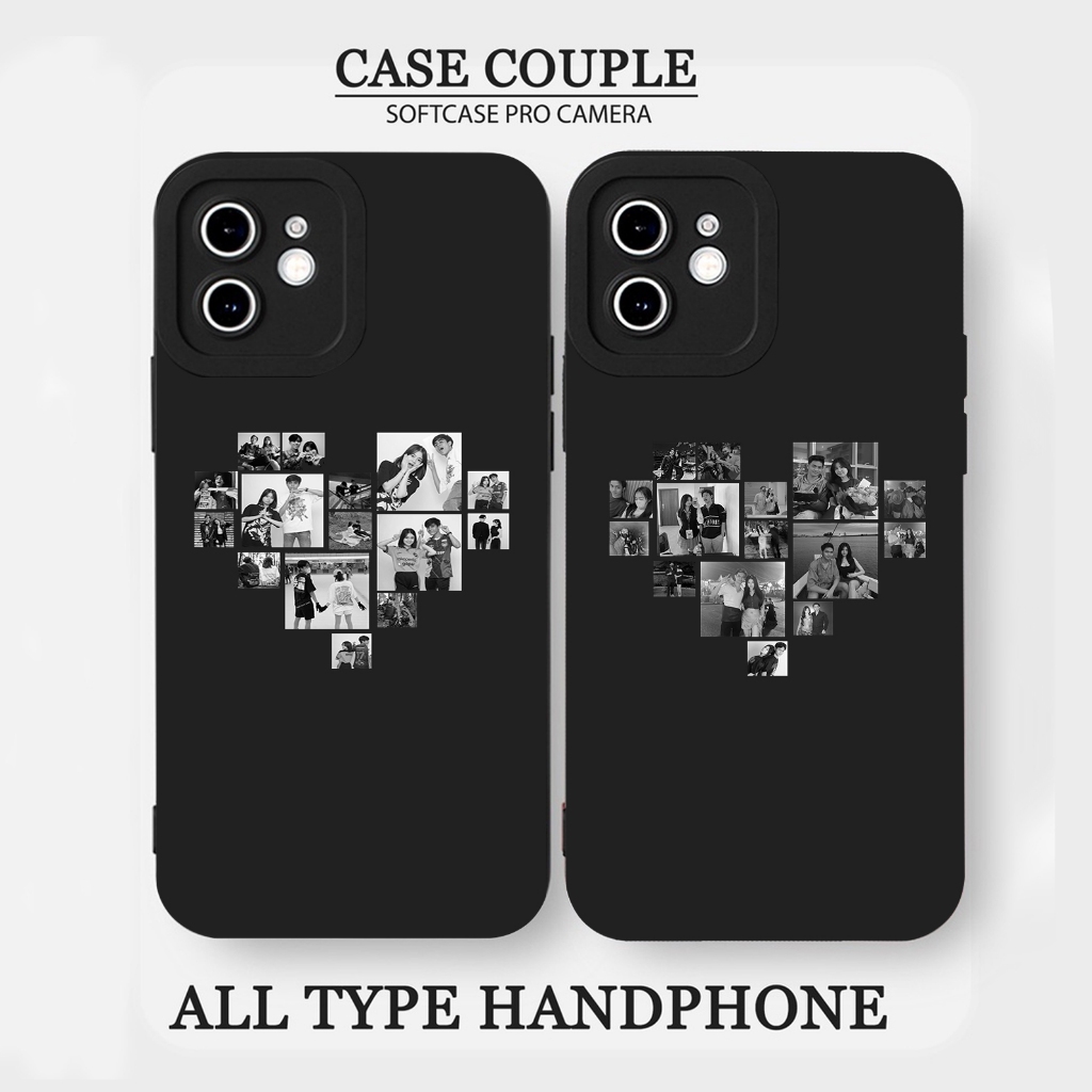 CASE CUSTOM 15 FOTO LOVE COUPLE SOFTCASE SILIKON PROCAMAERA READY FOR ALL TYPE HP