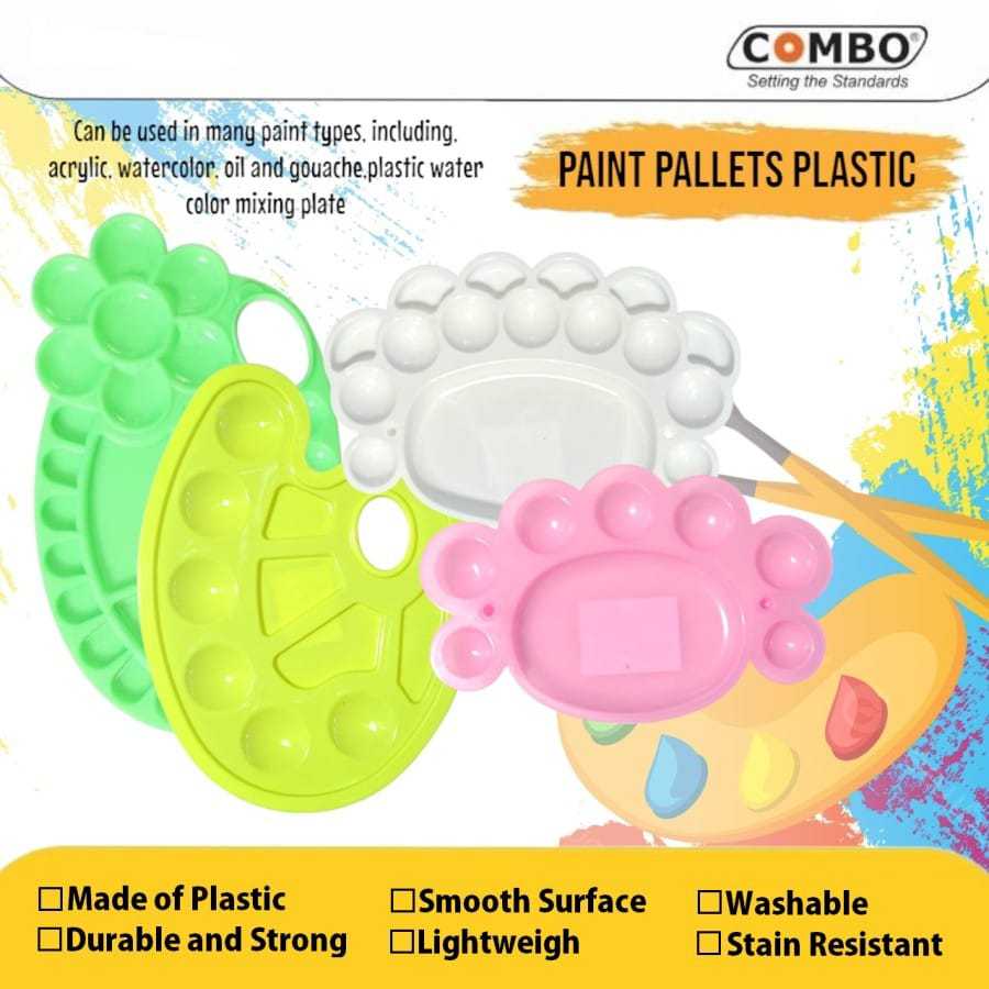 

Palet Lukis Plastik / Paint Palette / Artist Palette / Watercolor Paint Pallets / Cat Palet / Alat Lukis Palet Cat Air