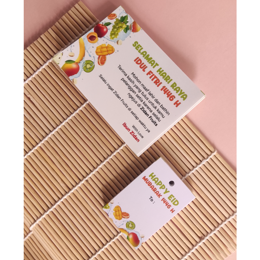 

Set Sticker Juice Laser Cut + Eid Stickers + Tag