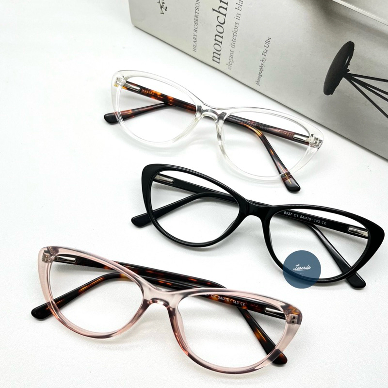 Frame Kacamata Cat Eye Lensa Photocormic, Blueray, Bluecromic, Browncromic | Minus, Normal & Cylinde
