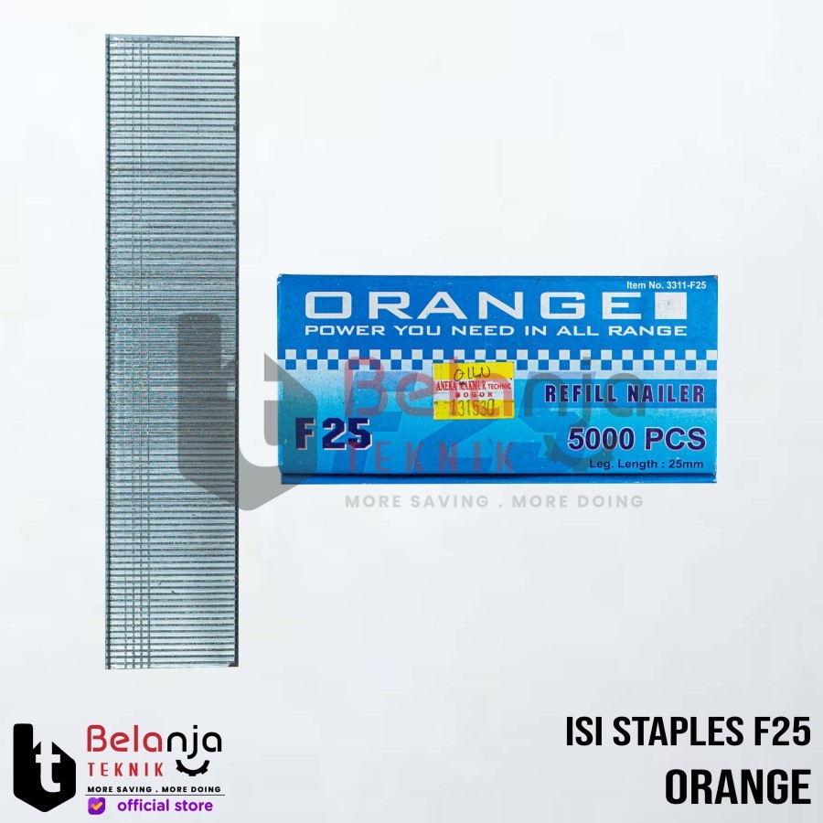 

Orange Isi Staples Tembak F25 Refill Paku Tembak 25mm F 25 Refill